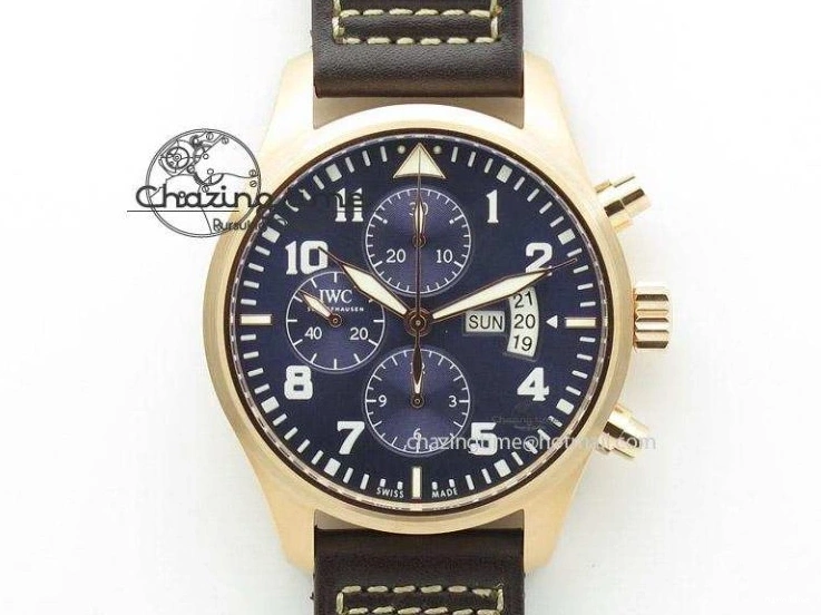 MIROTIME 0507 Supportive Big Pilot IW501008 “Boutique London” SS ZF Best Edition Blue Dial on Blue Leather Strap A 7106